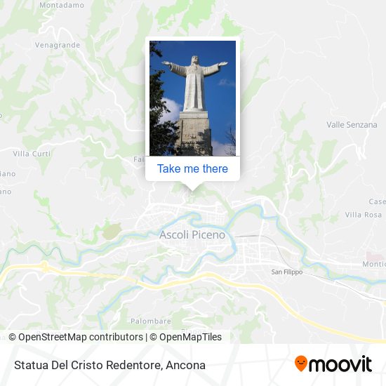 Statua Del Cristo Redentore map