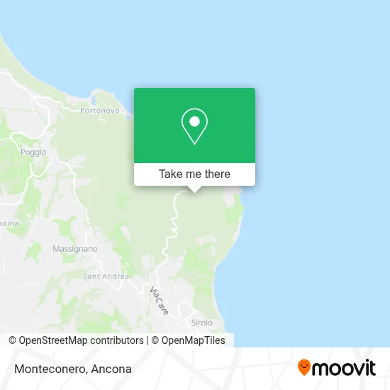 Monteconero map