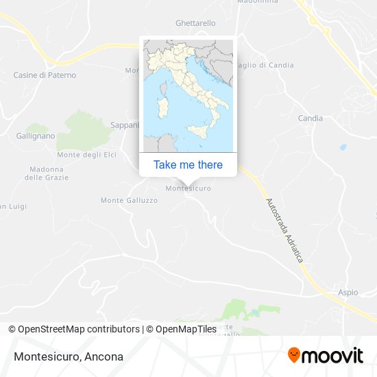 Montesicuro map