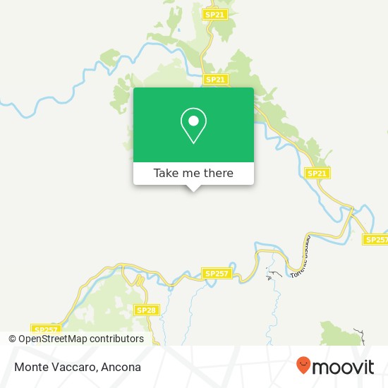 Monte Vaccaro map