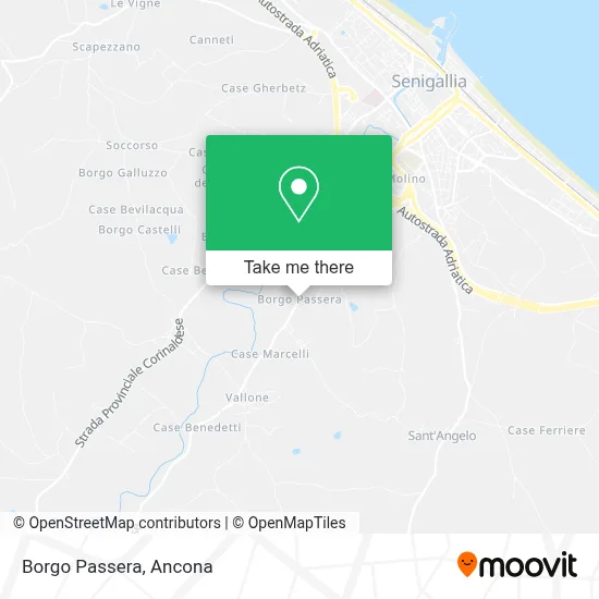 Borgo Passera map