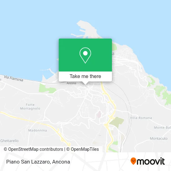 Piano San Lazzaro map