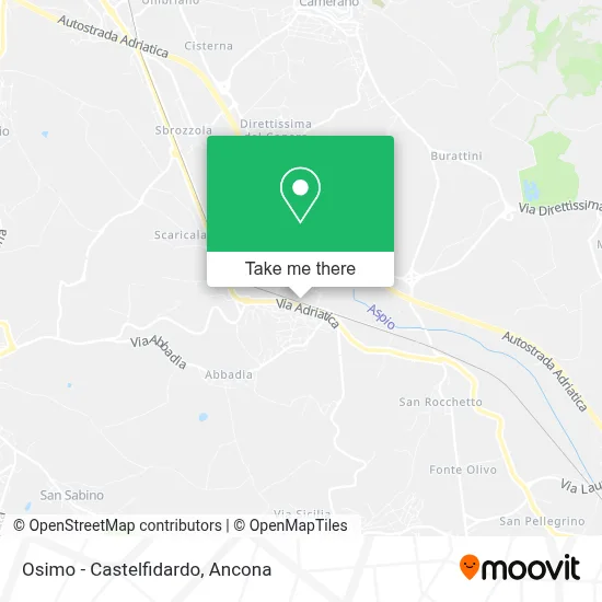Osimo - Castelfidardo map