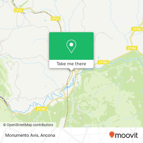 Monumento Avis map