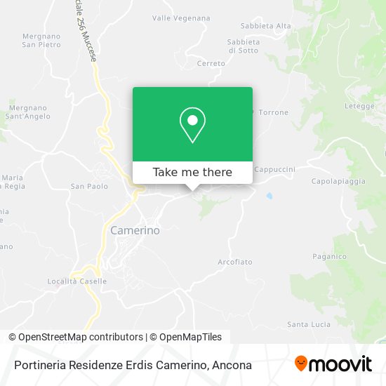 Portineria Residenze Erdis Camerino map