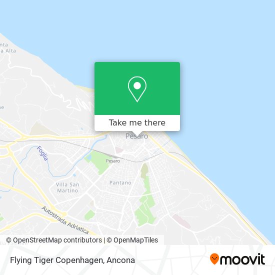 Flying Tiger Copenhagen map