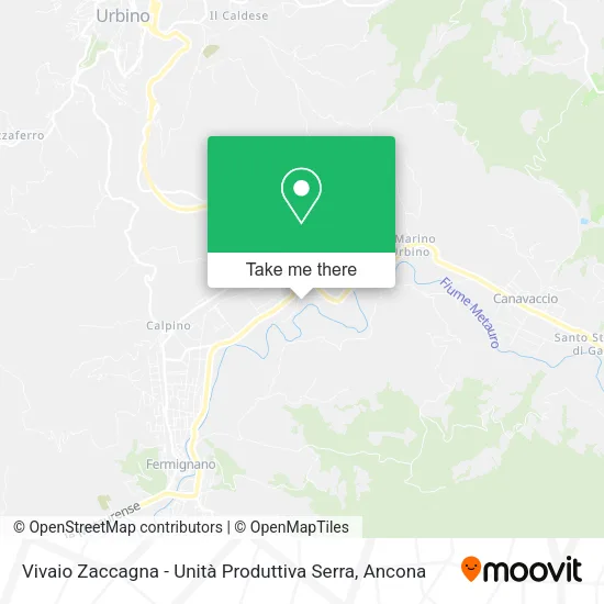 Vivaio Zaccagna - Unità Produttiva Serra map