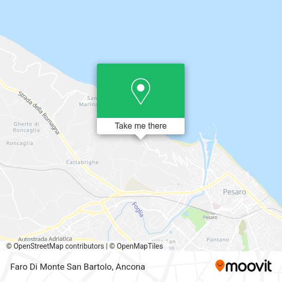Faro Di Monte San Bartolo map