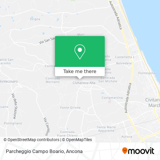 Parcheggio Campo Boario map