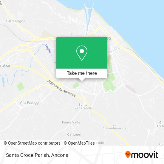 Santa Croce Parish map