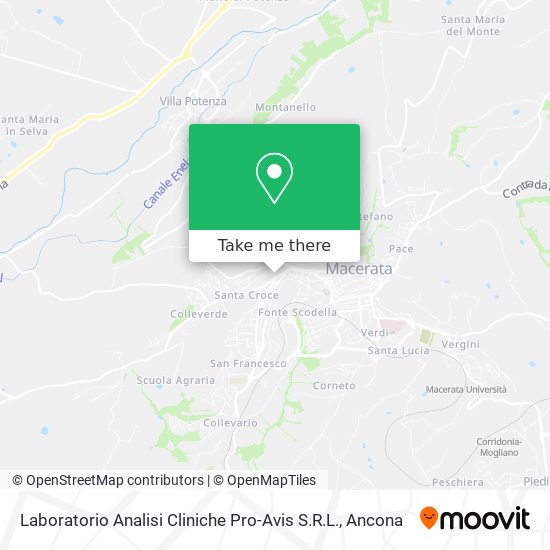 Laboratorio Analisi Cliniche Pro-Avis S.R.L. map