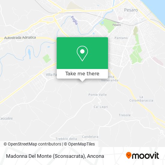 Madonna Del Monte (Sconsacrata) map