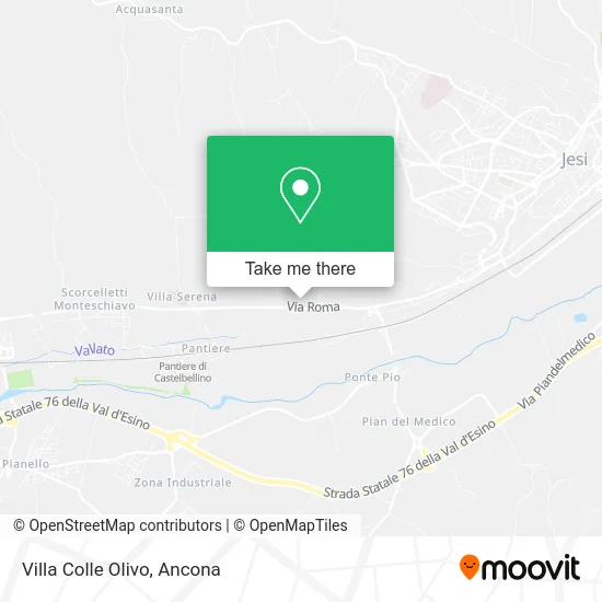 Villa Colle Olivo map