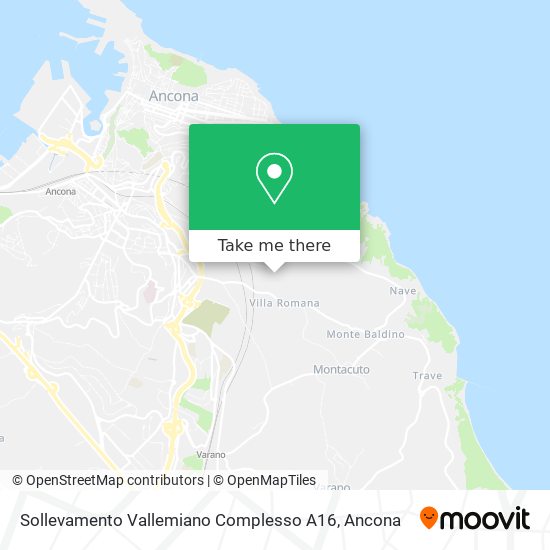 Sollevamento Vallemiano Complesso A16 map