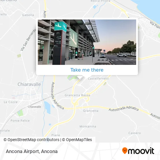 Ancona Airport map