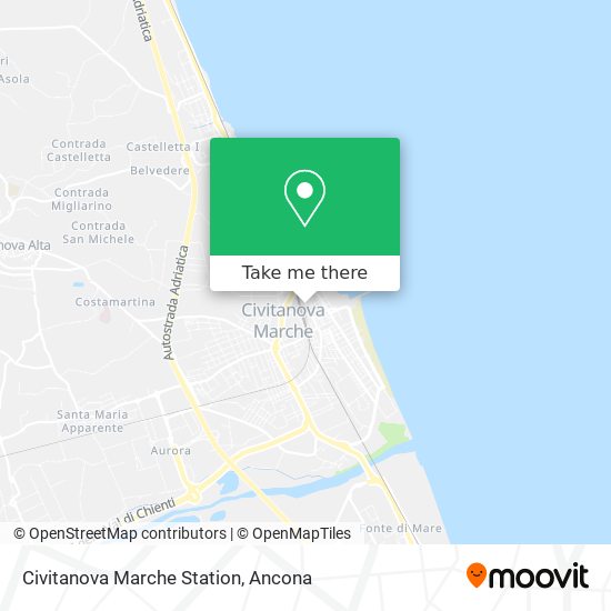 Civitanova Marche Station map
