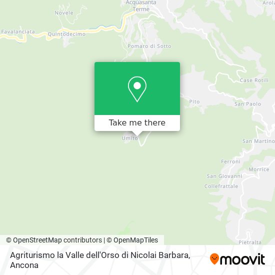 Agriturismo la Valle dell'Orso di Nicolai Barbara map