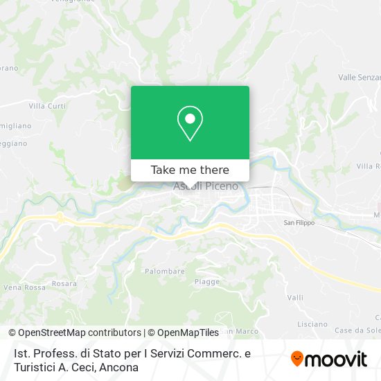 Ist. Profess. di Stato per I Servizi Commerc. e Turistici A. Ceci map