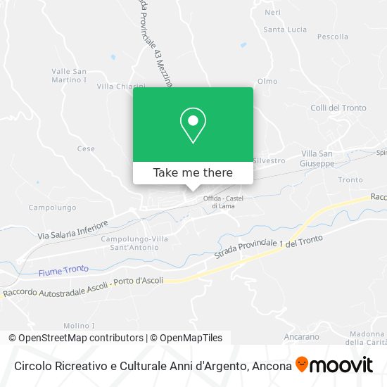 Circolo Ricreativo e Culturale Anni d'Argento map