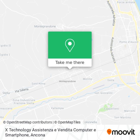 X Technology Assistenza e Vendita Computer e Smartphone map