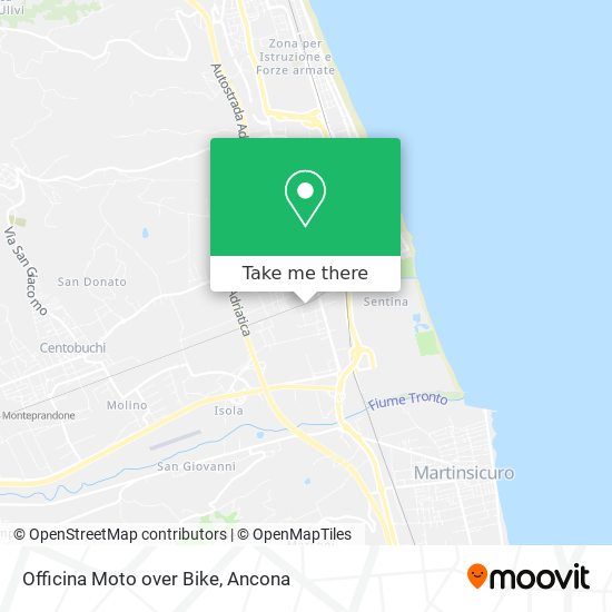Officina Moto over Bike map