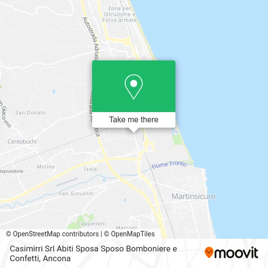 Casimirri Srl Abiti Sposa Sposo Bomboniere e Confetti map