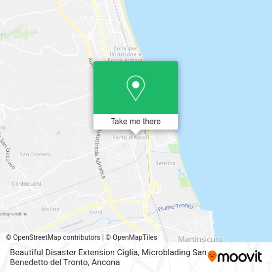 Beautiful Disaster Extension Ciglia, Microblading San Benedetto del Tronto map