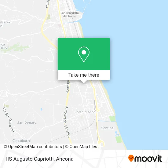 IIS Augusto Capriotti map