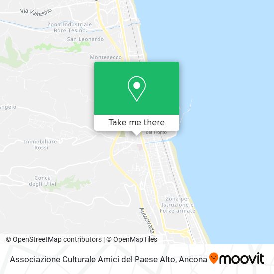 Associazione Culturale Amici del Paese Alto map