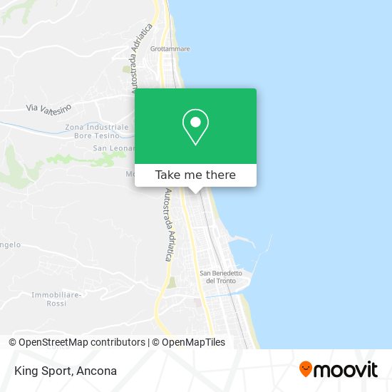 King Sport map