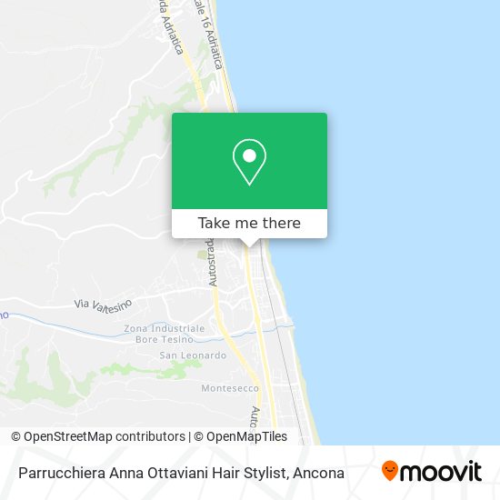 Parrucchiera Anna Ottaviani Hair Stylist map