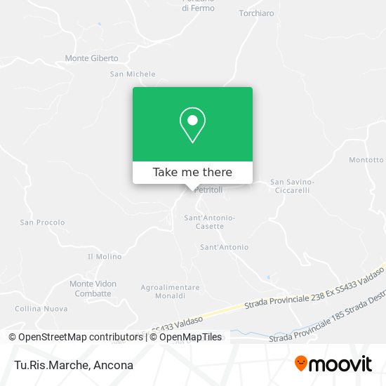 Tu.Ris.Marche map