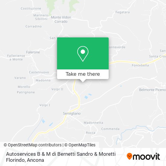 Autoservices B & M di Bernetti Sandro & Moretti Florindo map