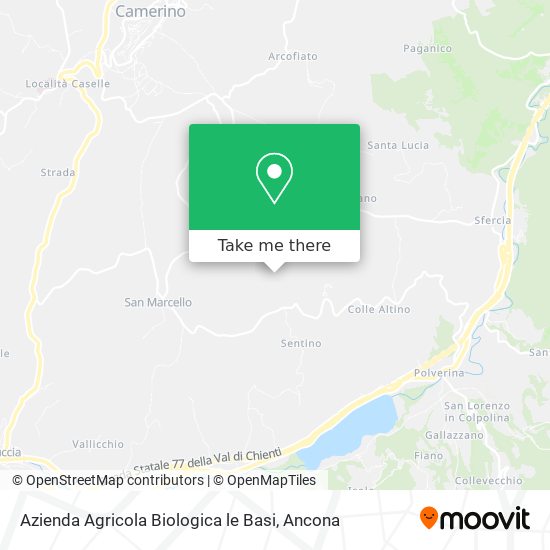 Azienda Agricola Biologica le Basi map