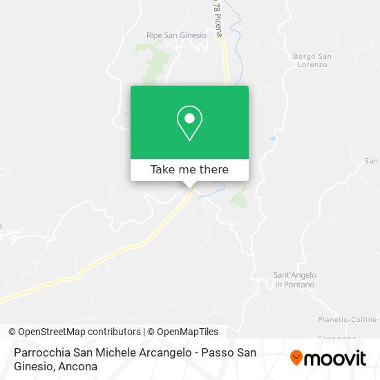 Parrocchia San Michele Arcangelo - Passo San Ginesio map