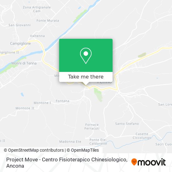 Project Move - Centro Fisioterapico Chinesiologico map