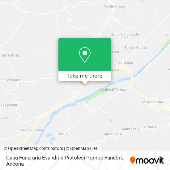 Casa Funeraria Evandri e Pistolesi Pompe Funebri map
