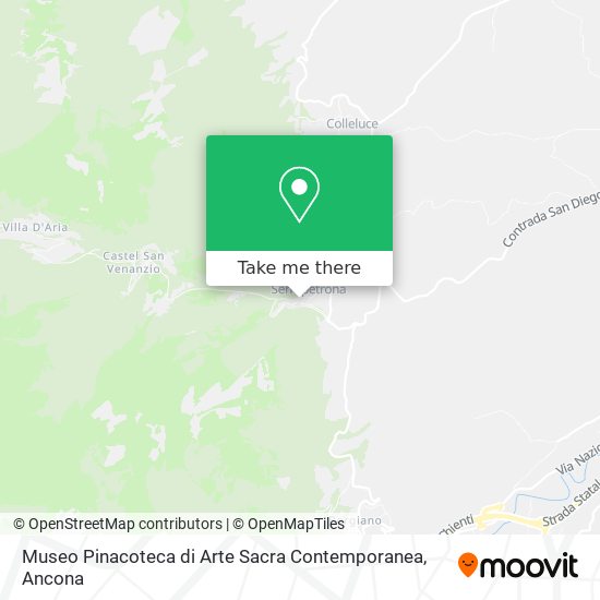 Museo Pinacoteca di Arte Sacra Contemporanea map