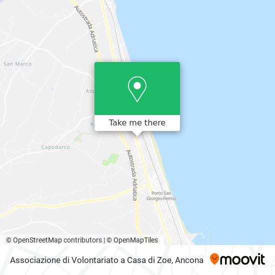 Associazione di Volontariato a Casa di Zoe map