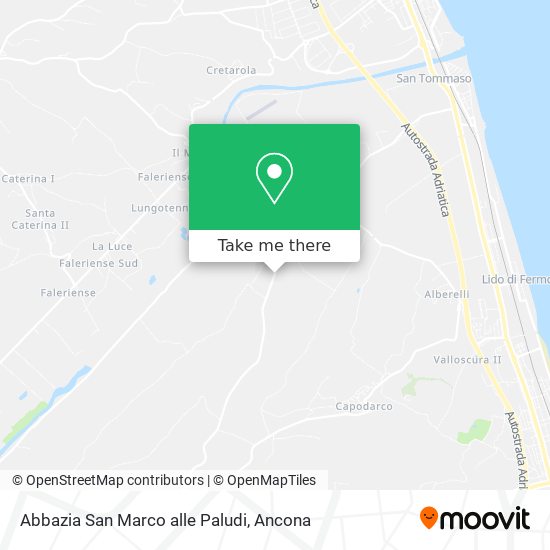 Abbazia San Marco alle Paludi map