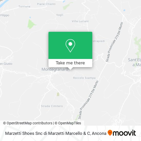 Marzetti Shoes Snc di Marzetti Marcello & C map