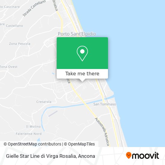 Gielle Star Line di Virga Rosalia map