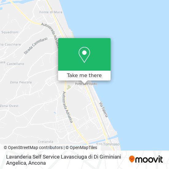 Lavanderia Self Service Lavasciuga di Di Giminiani Angelica map