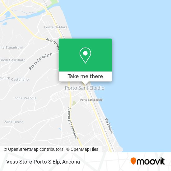 Vess Store-Porto S.Elp map