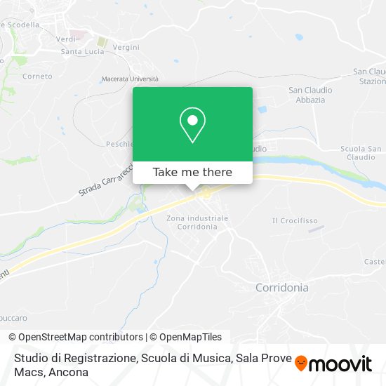 Studio di Registrazione, Scuola di Musica, Sala Prove Macs map