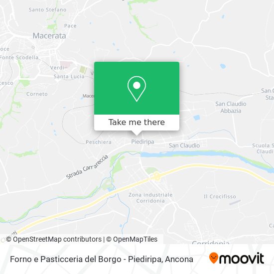 Forno e Pasticceria del Borgo - Piediripa map