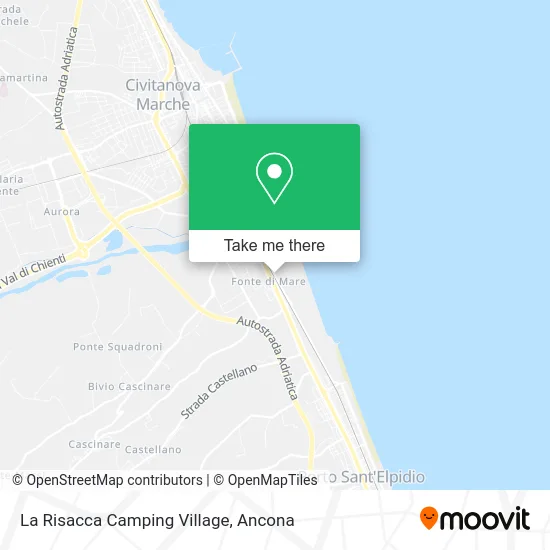 La Risacca Camping Village map