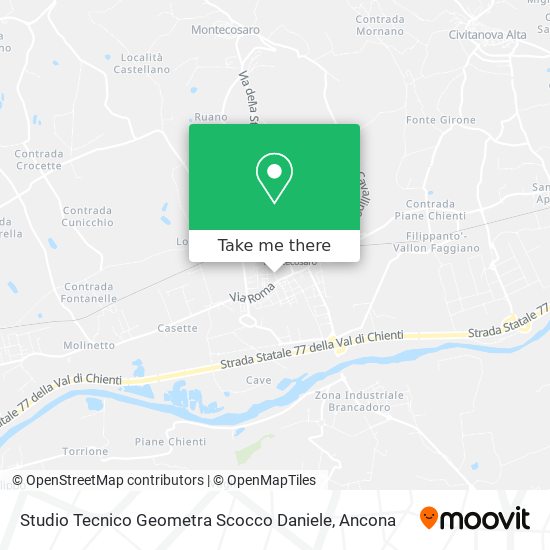 Studio Tecnico Geometra Scocco Daniele map