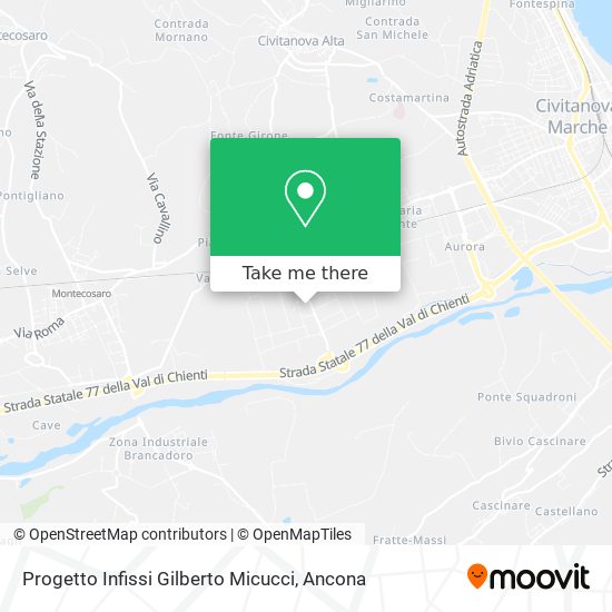 Progetto Infissi Gilberto Micucci map