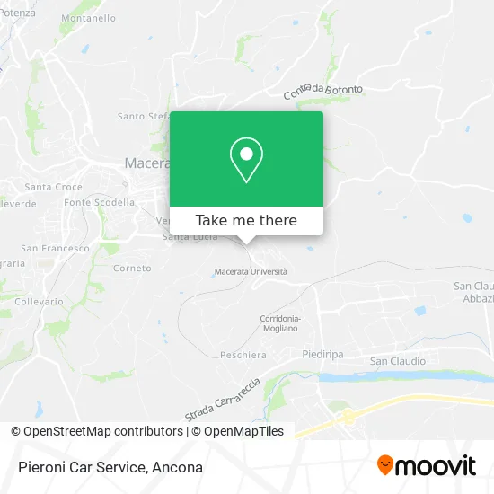 Pieroni Car Service map